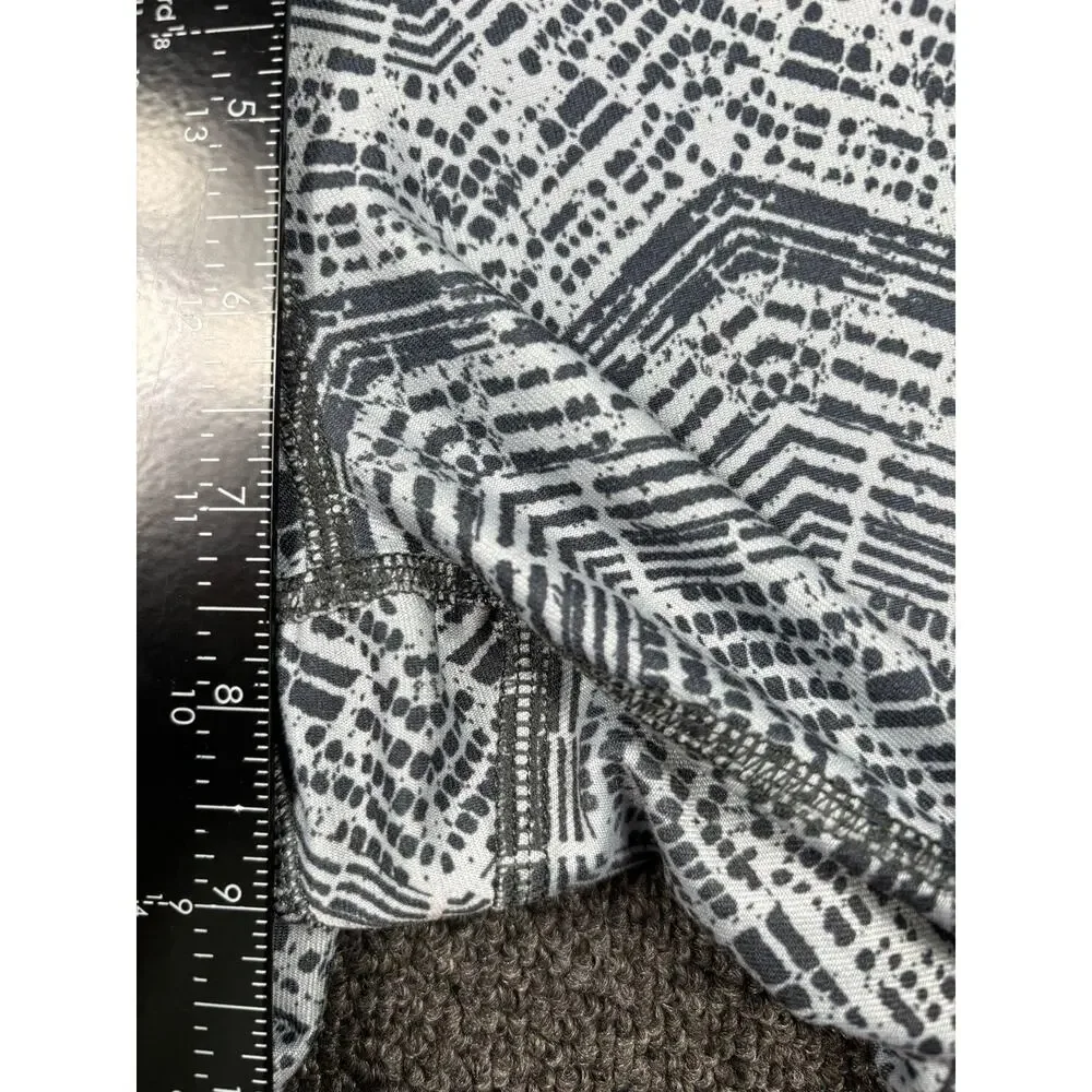 Nike Capri Pants Womens XS Gray Neon Yellow Dri-FIT Running Leggings 659993-017
